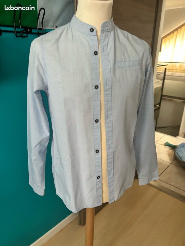 Chemise enfant bleu ciel neuve (image 2)