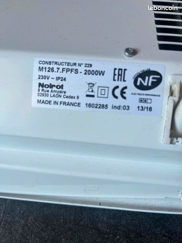 Radiateur Noirot 2000w (image 5)