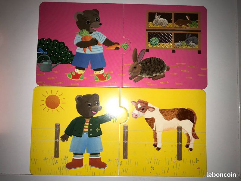 Puzzle à toucher 18 mois Petit Ours Brun Les Animaux (image 2)