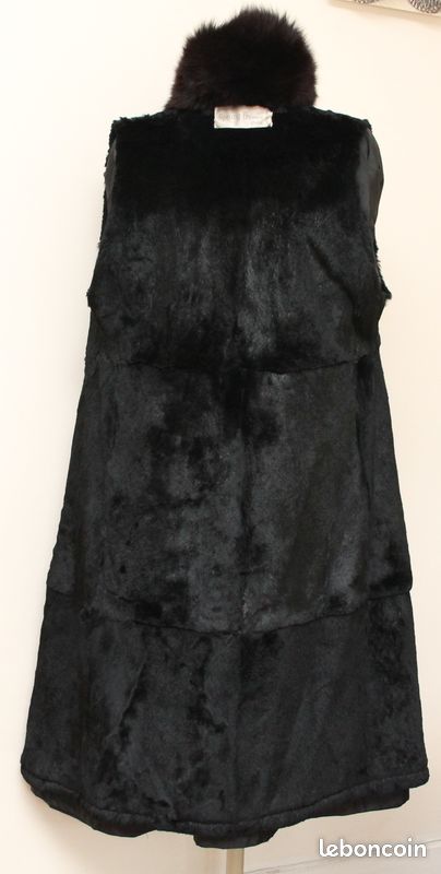 Tf14 Manteau imperméable doublé fourrure véritable SPRUNG FRERES T.L (image 5)