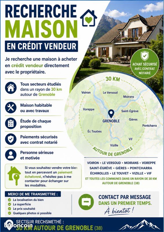 Maison 3 pièces 65 m² · à Échirolles · 65 m² · 250 000 €