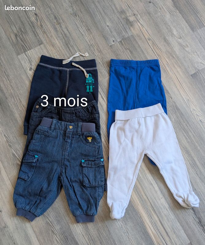 Pantalons garçon 3 mois (image 1)