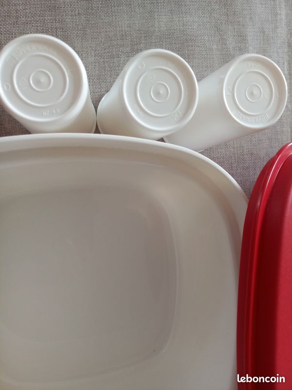 Tupperware : yaourtiere avec 6 pots (+ notice) comme neuve