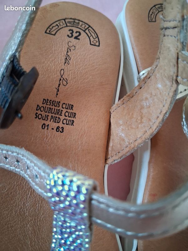 Des sandales en cuir pour fille taille 32 ,Stella Tempa (image 6)