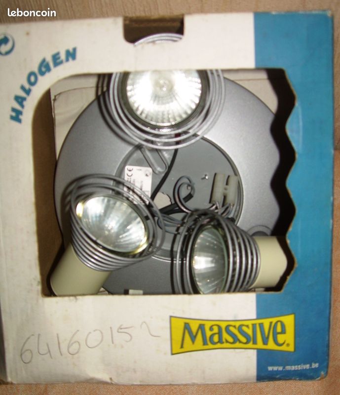 Lustre MASSIVE trois spots orientables neuf (vic) (image 5)