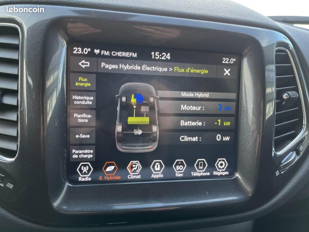 JEEP COMPASS 1.3 GSE T4 - 190 - BVA 4xe eAWD moteur neuf (image 14)
