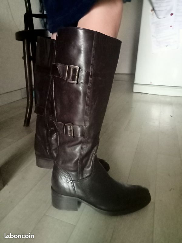 Bottes cuir femme taille 37 très bon état (image 3)