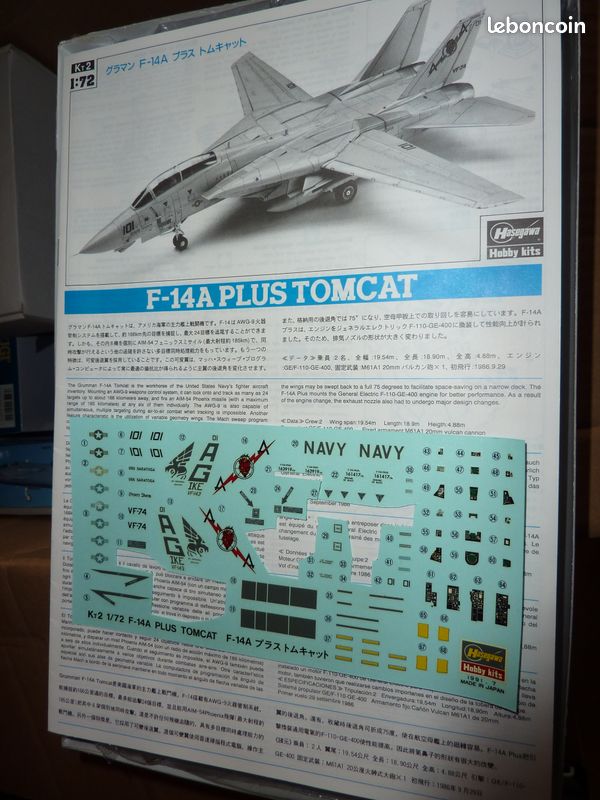 Maquette Hasegawa F-14A plus 1/72 Be Devilers (image 3)