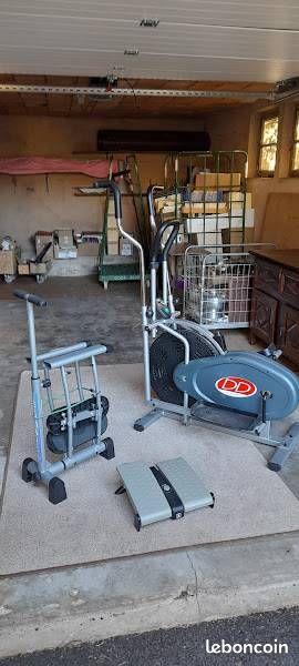 Vélo elliptique + petit matériel de mise en forme (image 1)