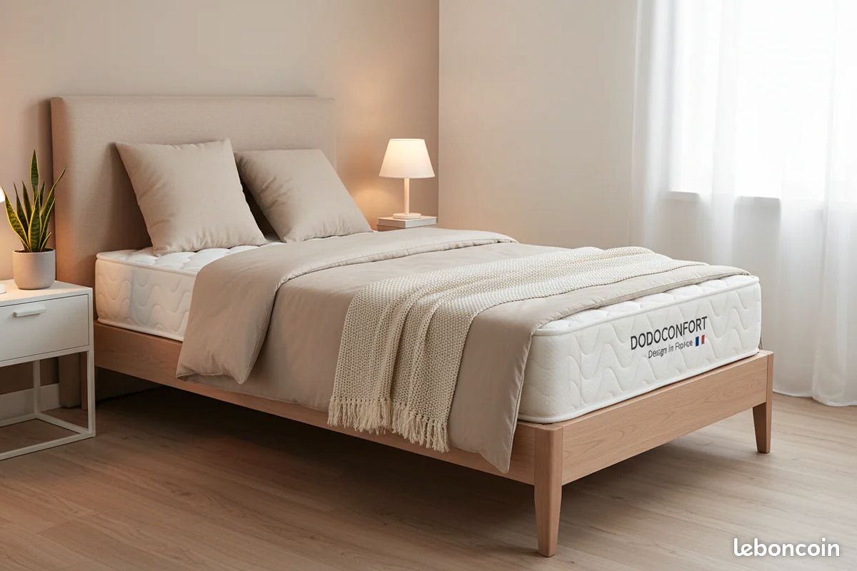 Matelas Dodo Confort Mémoire de Forme 20cm 90x200- confortable livré chez vous (image 1)