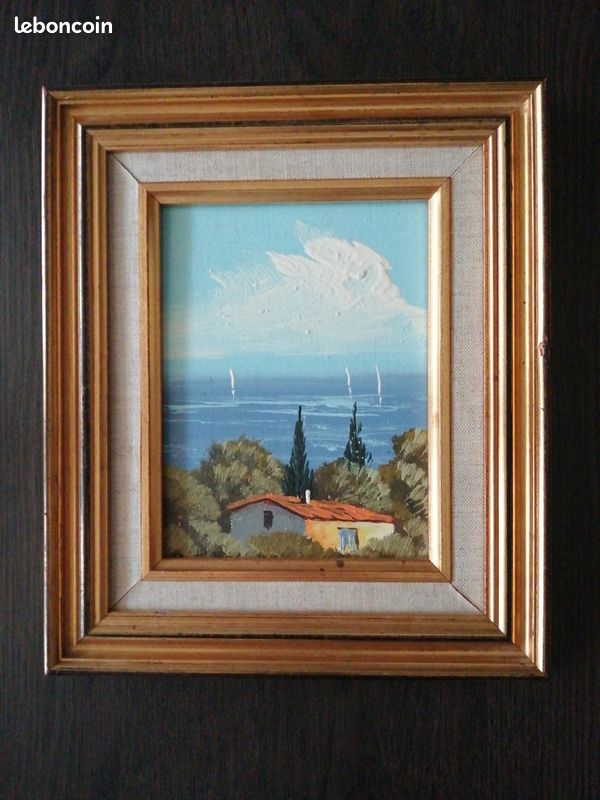 Huile sur toile La Pêche Aux Coquillages Par D