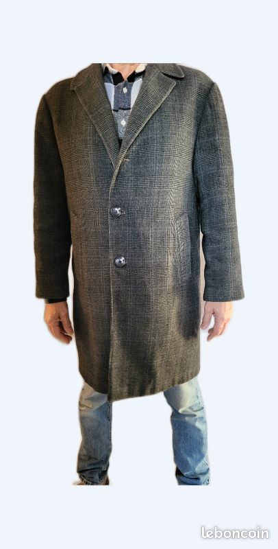 Manteau homme vintage prince de Galles (image 1)