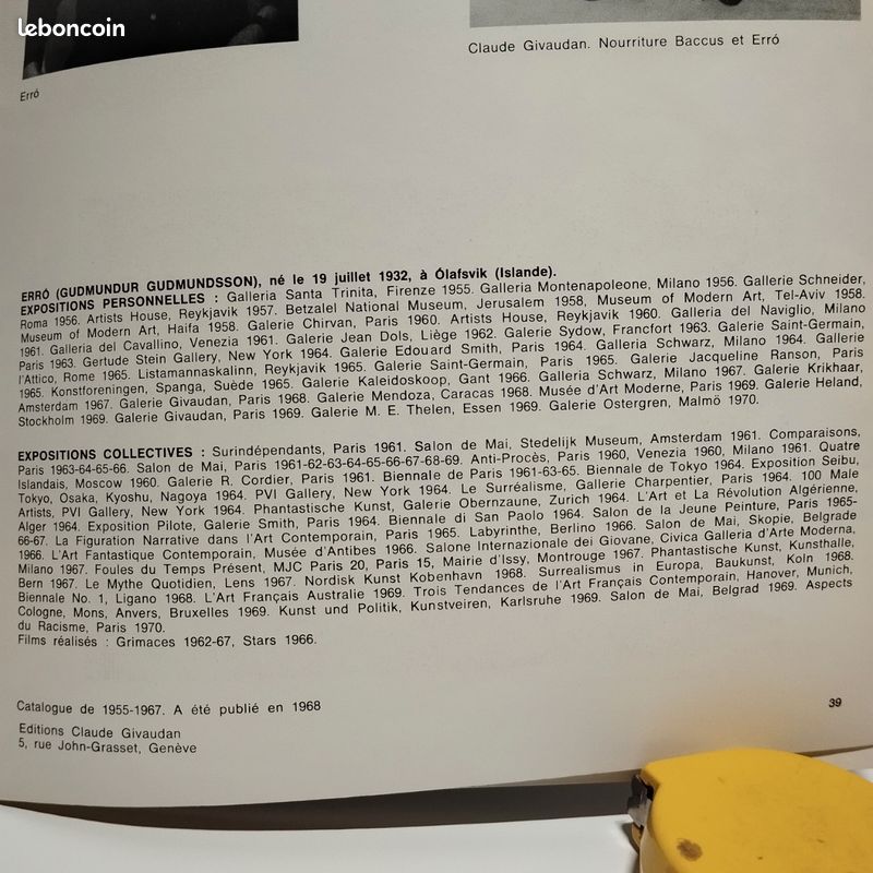 RARE ⭐ERRO ⭐ catalogue peinture 1955-1967 (image 6)