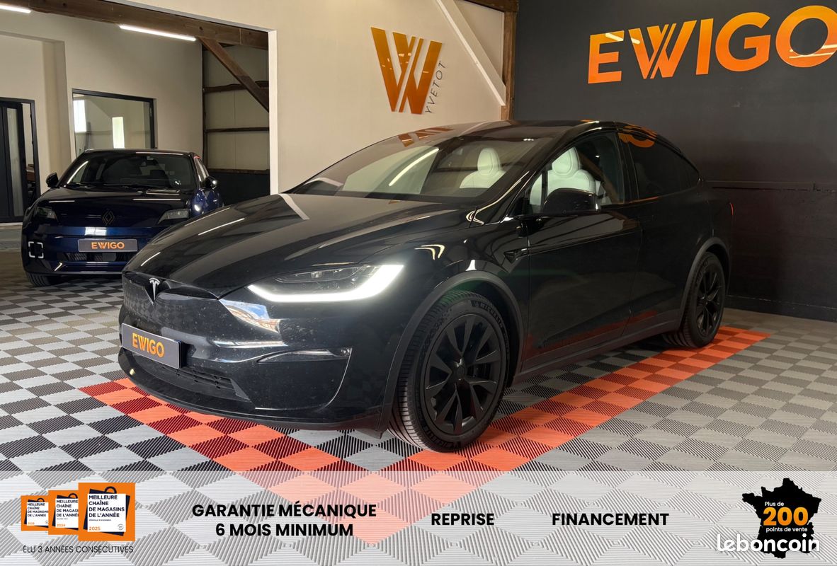 TESLA MODEL-X 100D ELECTRIC 685ch 296PPM 100KWH PALLADIUM 4WD DUAL-MOTOR BVA / VOLANT YOKE - FSD NIVEAU 4 (image 1)