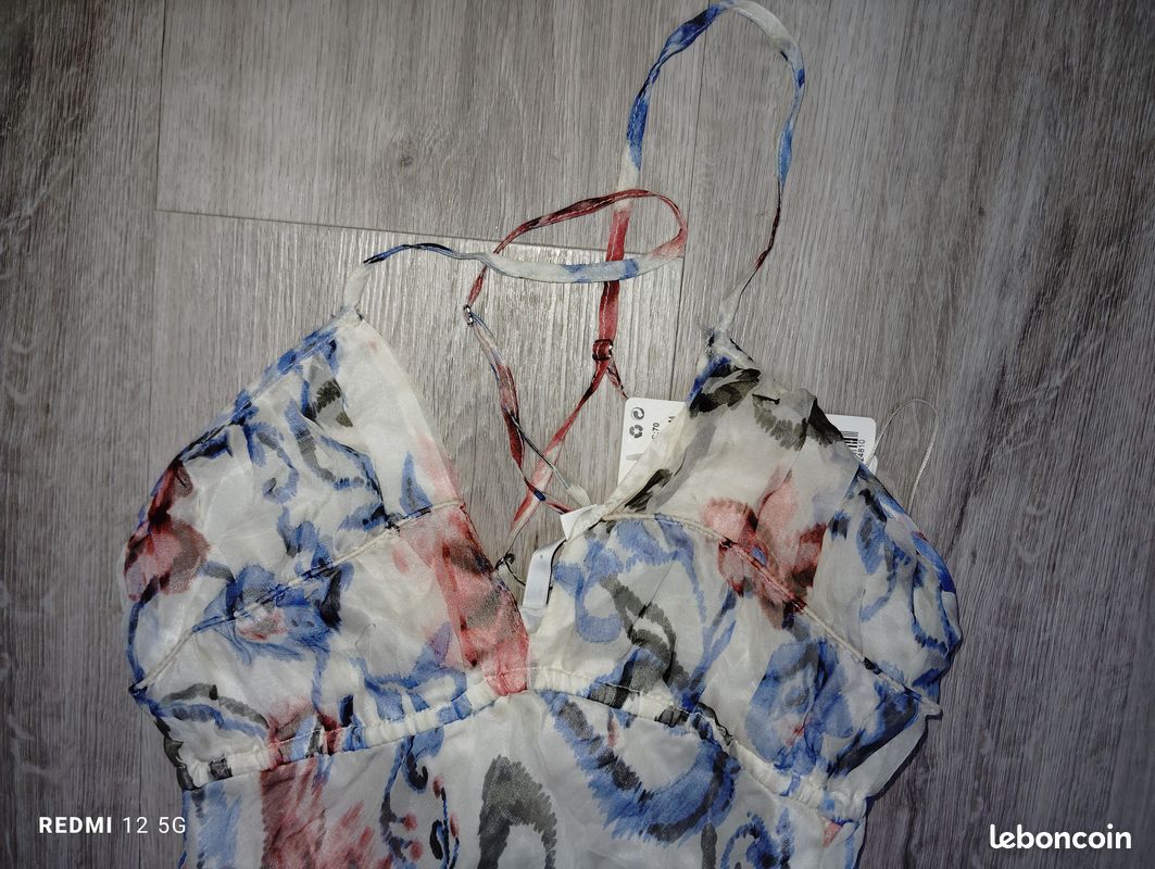 Robe blanc cassé à fleur Mango M (image 12)