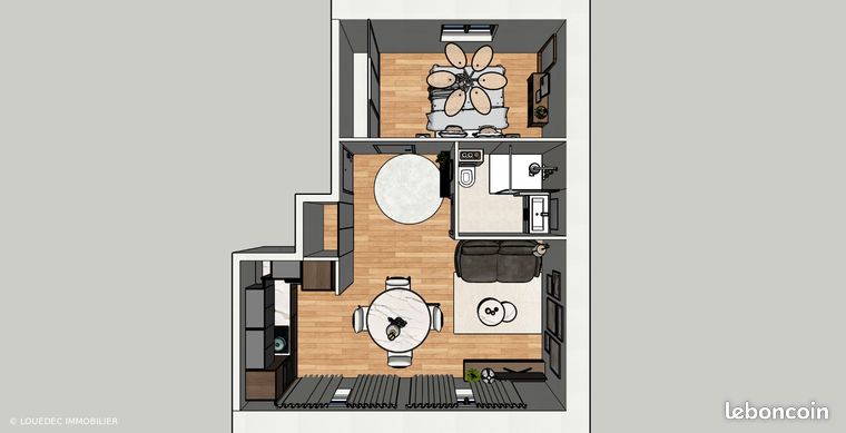Appartement 2 pièces 42 m²
