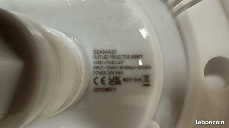 Projecteur LED Couleurs Piscine Seamaid RGB 30 cm Ø290 + Télécommande – Spot Piscine 16W (image 3)