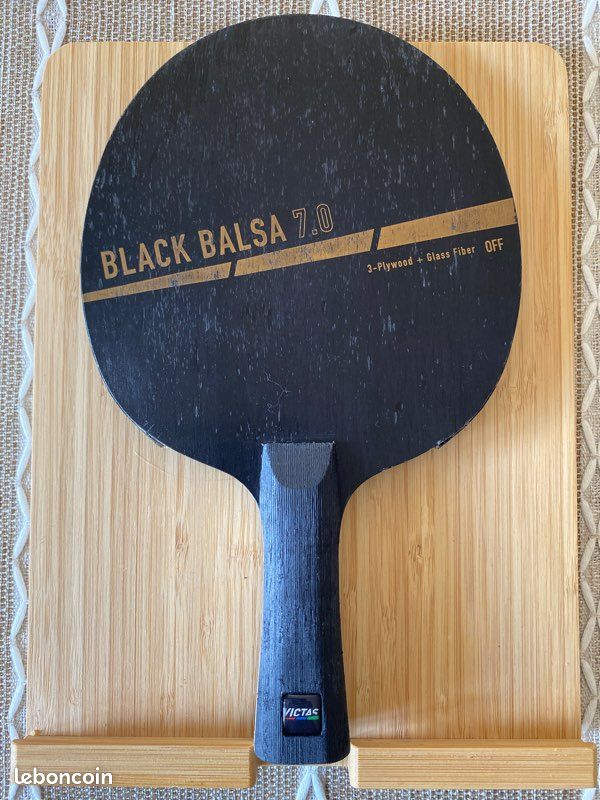 VICTAS Bois De Ping-Pong Black Balsa 7.0 - Palette Tennis De Table - Contrôle Et Légèreté