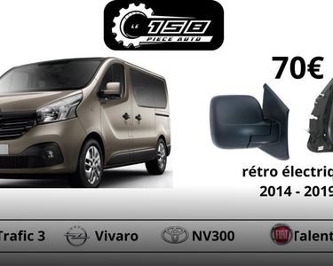 Rétroviseur Manuel Gauche Chauffant Pour Vivaro/Trafic/Primastar (2001-2014) - Neuf Générique - Compatible