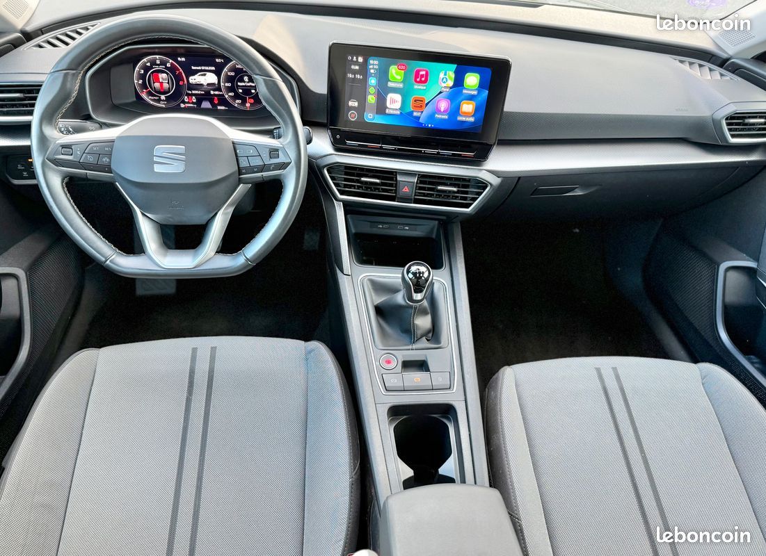 🏁 SEAT LEON IV TSI 110ch STYLE 1°MAIN/ ENTRETIEN SEAT VIRTUAL COCKPIT/CAMERA/CARPLAY (image 7)