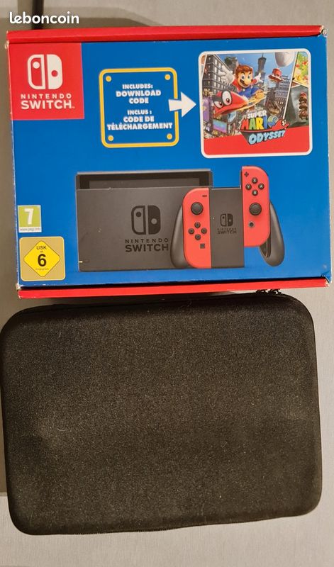 Switch pack Mario odyssey + jeu pokemon + pochette (image 3)