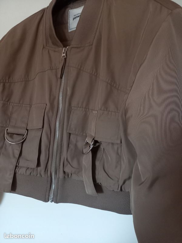Blouson Pimkie taupe M neuf (image 2)