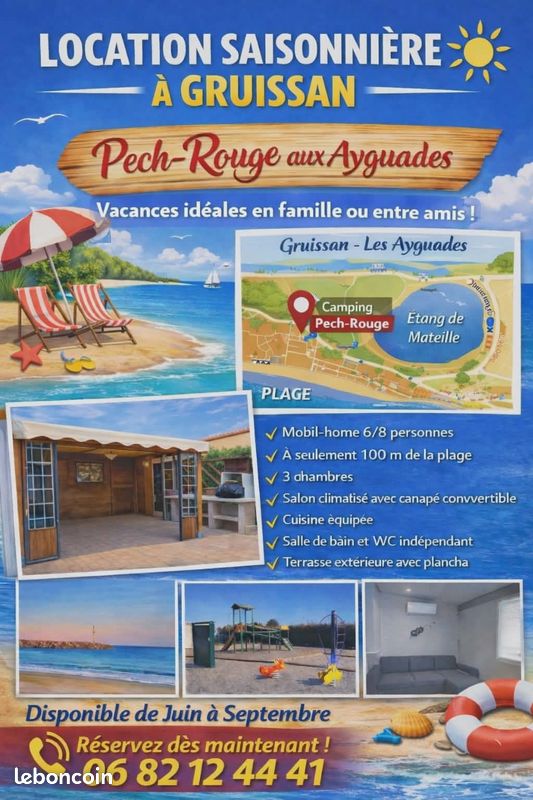 Mobil-home GRUISSAN - Locations saisonnires