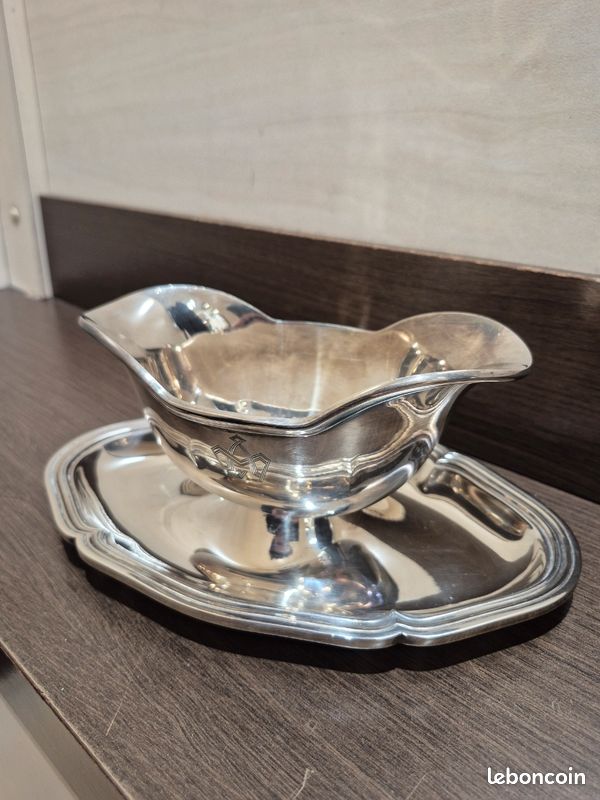 Christofle-Saucière en métal argenté - Brocante En Ligne