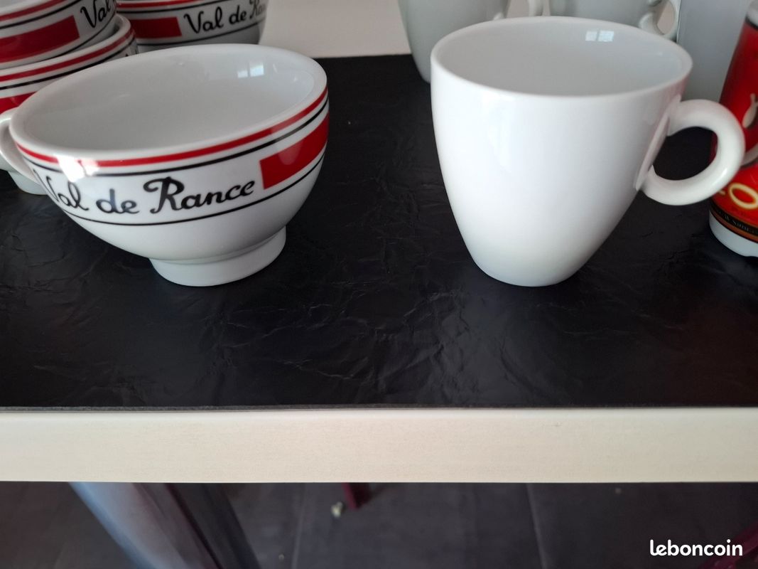 Lot De 2 Bolées à Cidre Bretonnes TY Breizh – Céramique Blanche Vintage