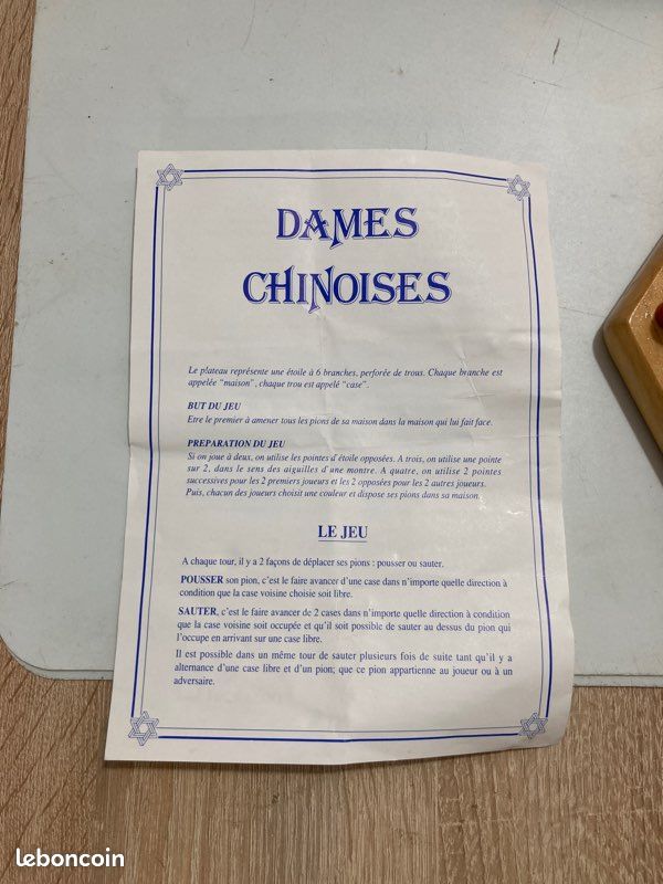 Magnifique jeu Dames Chinoises (image 4)