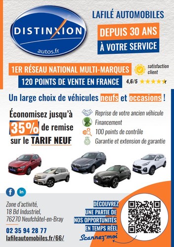 LAFILE AUTOMOBILES : concessionnaire auto à Neufchâtel-en-Bray 76