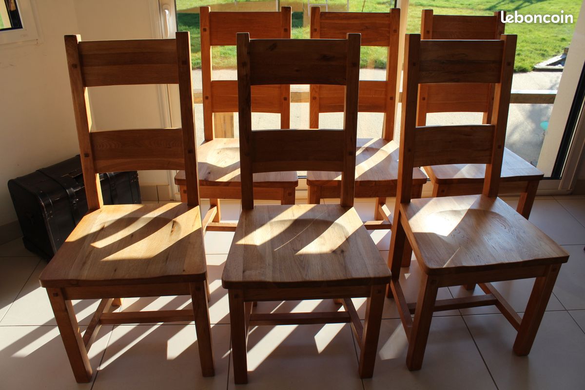 Chaises en bois massif (image 1)