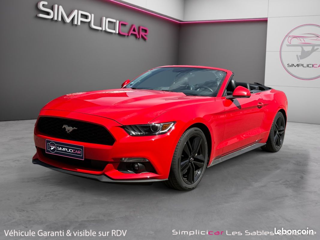 FORD MUSTANG VI CABRIOLET 2.3 ECOBOOST BV6 CONVERTIBLE 317Ch ligne ford performance sièges ventilés et chauffants Garantie 12 mois (image 10)