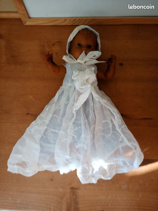Robe De Poupée Ancienne | Vêtement Pour Poupée De Collection