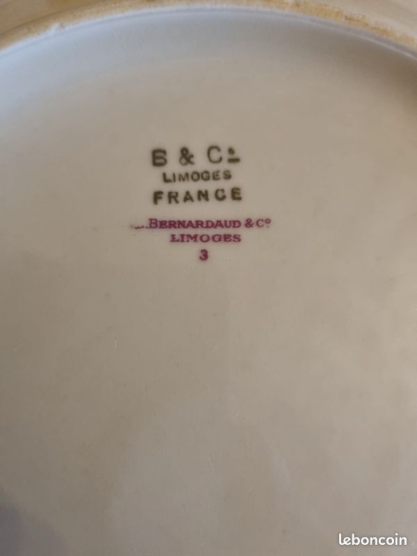 Assiette porcelaine de Limoges Bernardaud (image 2)