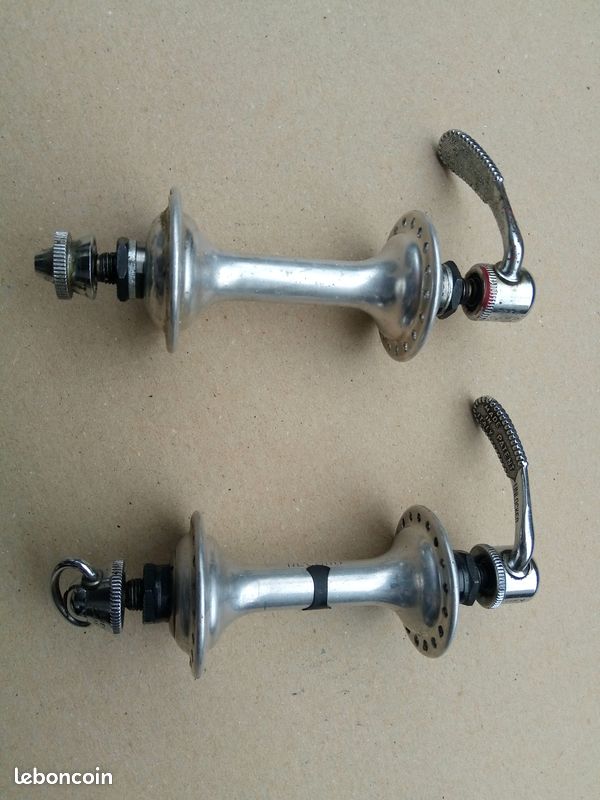 Moyeu Avant Campagnolo Record Titanium – 36 Trous – état Très Bon – Vintage – Pour Vélo De Course