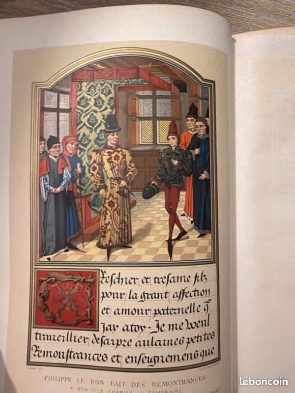 Livre ancien : mémoires de Philippe de commynes (image 3)