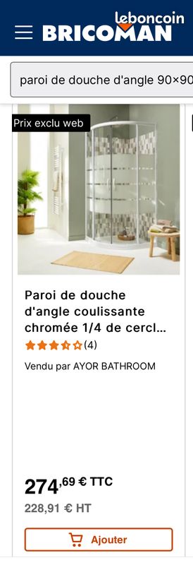 Paroi douche angle (image 2)