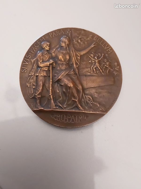 TROISIÈME RÉPUBLIQUE Médaille PRO PATRIA - Préparation militaire fme_596676 Médailles