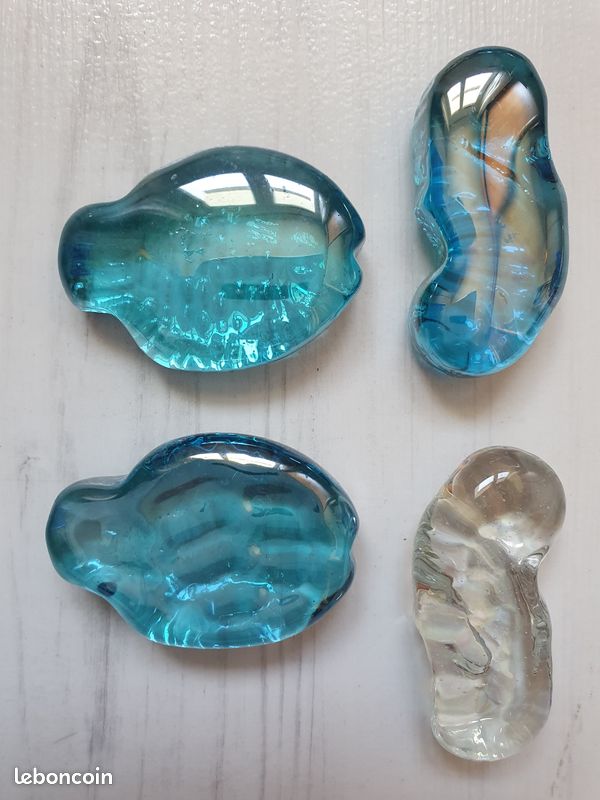 23 billes en verre thème marin - Décoration