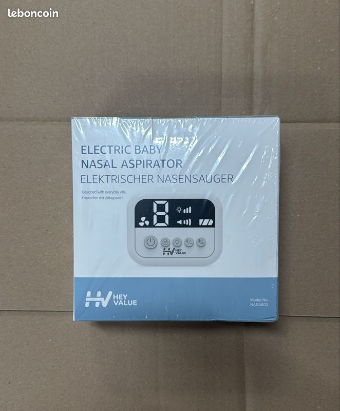 Aspirateur Nasal Électrique Bébé - 9 Niveaux D'Aspiration, Rechargeable, Lumière Et Musique