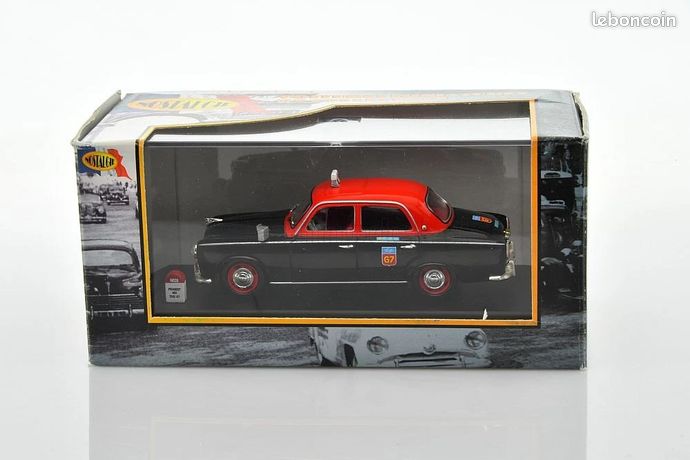 peugeot 403 taxi g7 (parís), nostalgie n028 - Comprar Coches a Escala 1