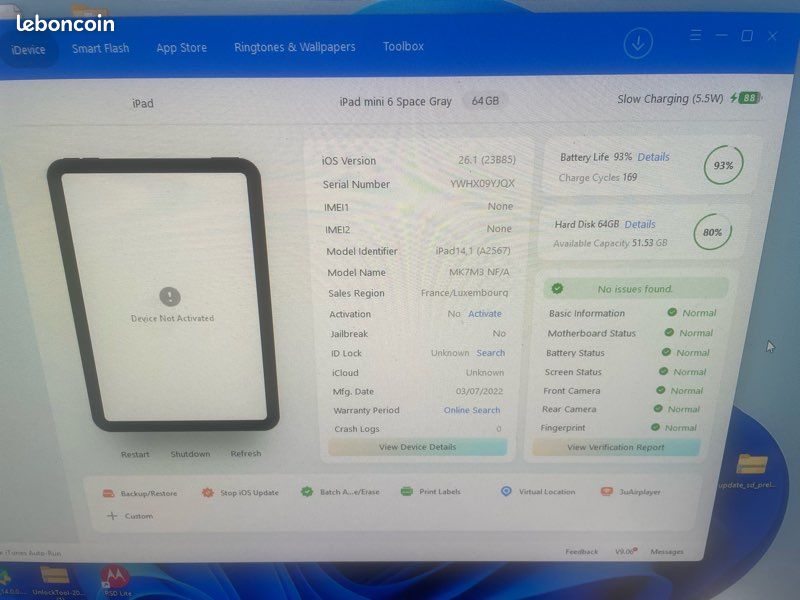 Châssis iPad mini 6 a2567 (image 7)