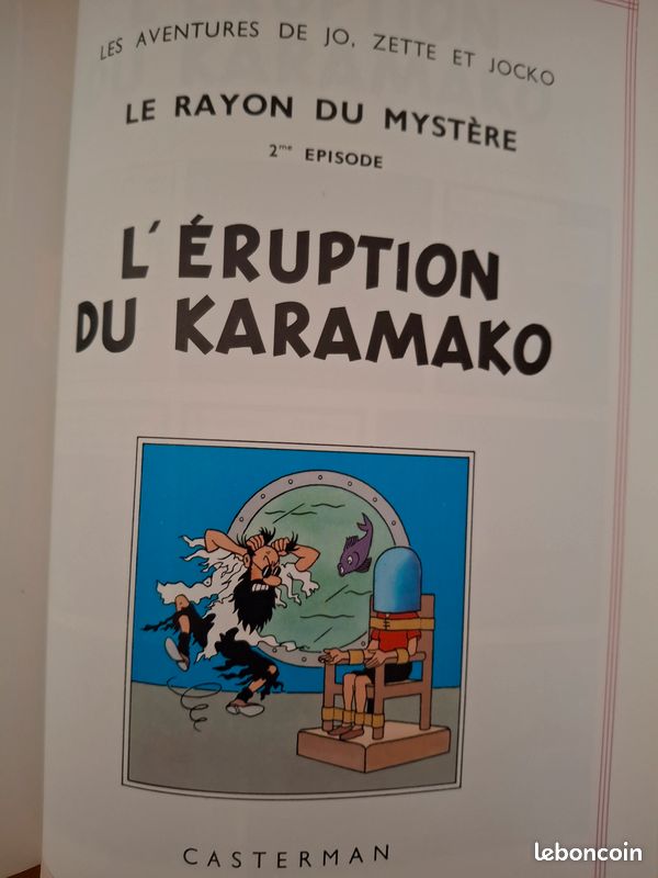 Reliure carton imitation Cuir de 270 pages ( Volume 3 )avec 2 aventures de TINTIN et plusieurs de JO ZETTE et JOCKO ( toutes écrites par Hergé ) (image 13)
