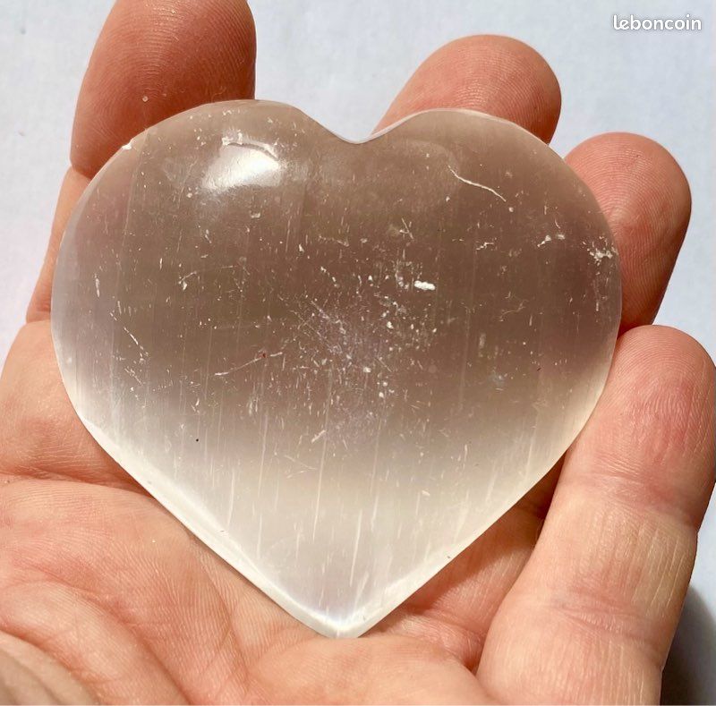Coeur Pierre sélénite (image 1)