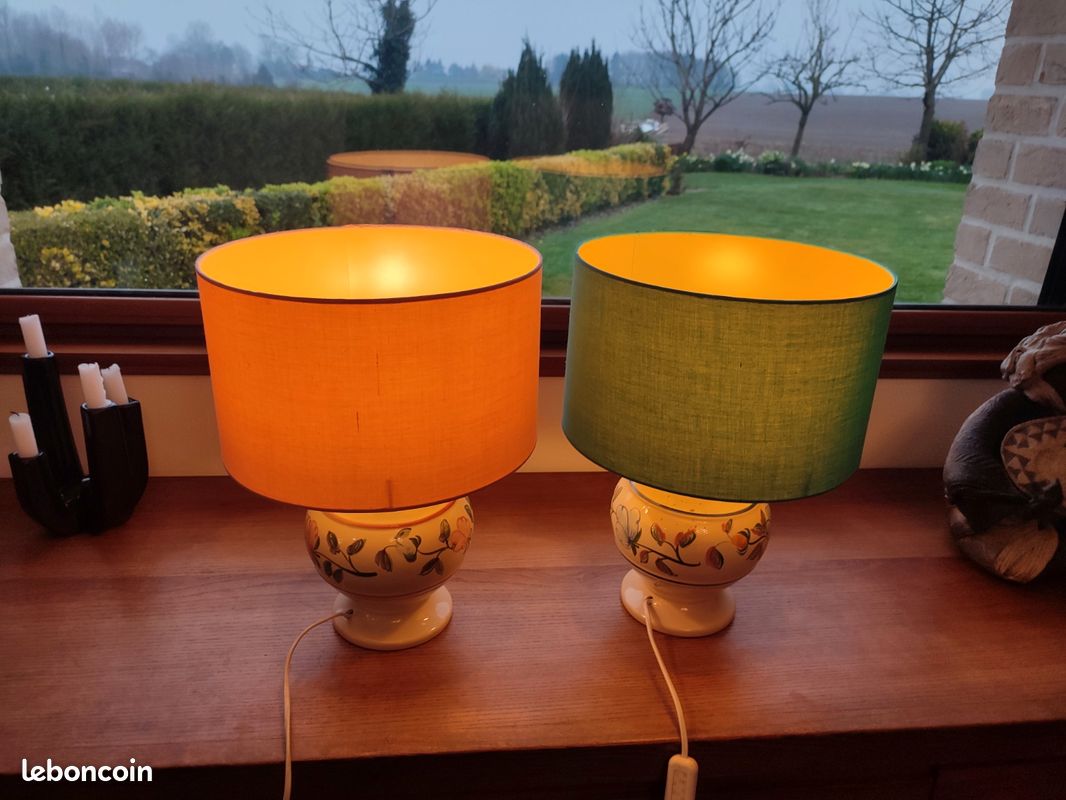Lampe circa 1925 abat-jour signé Muller Frères