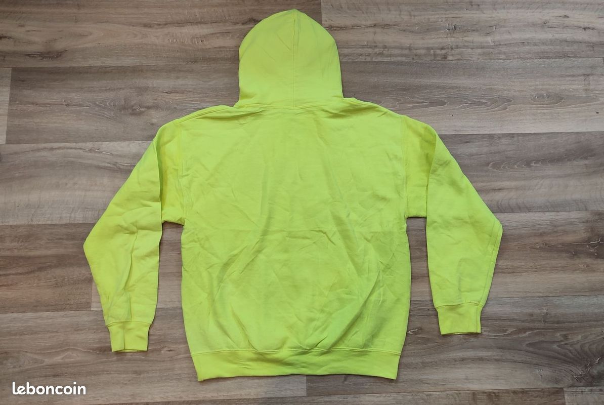 Sweat Capuche Pull Vert Fluo Homme Vêtement Homme Sweatshirts