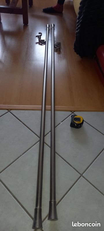 Barres de rideau inox extensible (image 1)