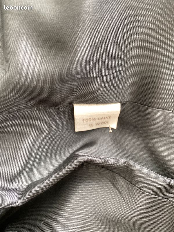 Veste taille 42 lainage couleur noire et blanc pied poule (image 5)