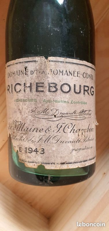 Richebourg Grand Cru Domaine de la Romanée-Conti 1943 (image 2)